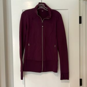 Lululemon plum zip up